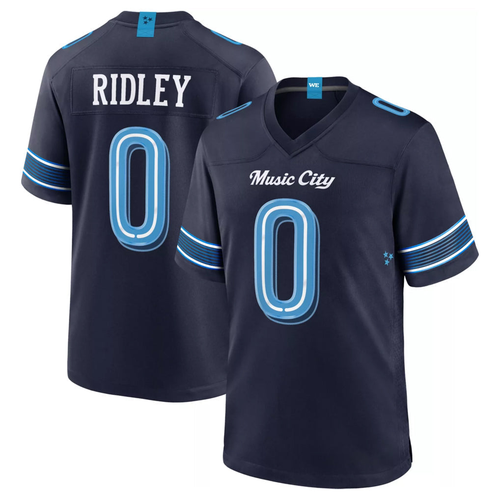 Kdoa T.Titans #0 Calvin Ridley Player Navy 2026 Rivalries Collection Home Game Stitched Jerseys