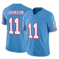 Kdoa T.Titans #11 Jermaine Johnson II Player Light Blue Limited Vapor F.U.S.E. Home Game Stitched Jerseys