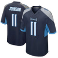 Kdoa T.Titans #11 Jermaine Johnson II Player Navy Home Game Stitched Jerseys