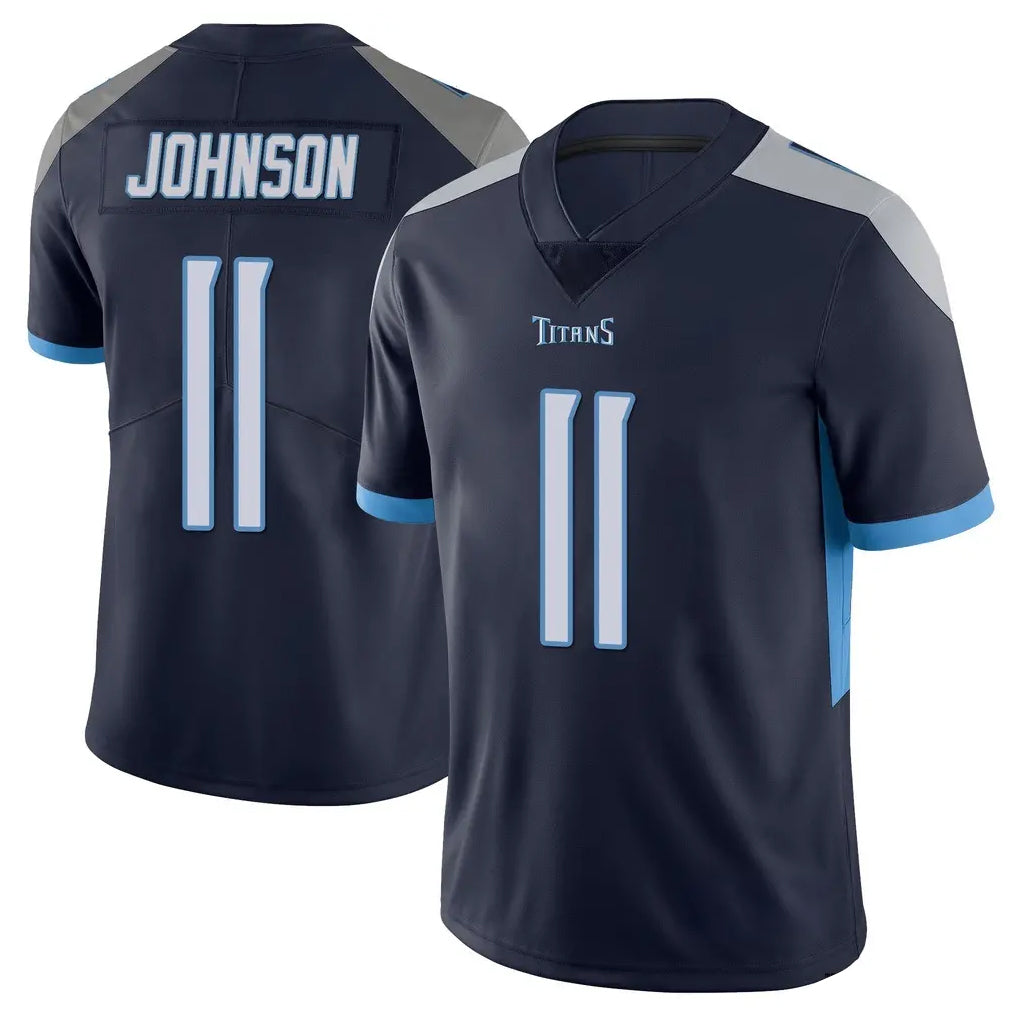 Kdoa T.Titans #11 Jermaine Johnson II Player Navy Limited Vapor Untouchable Home Game Stitched Jerseys