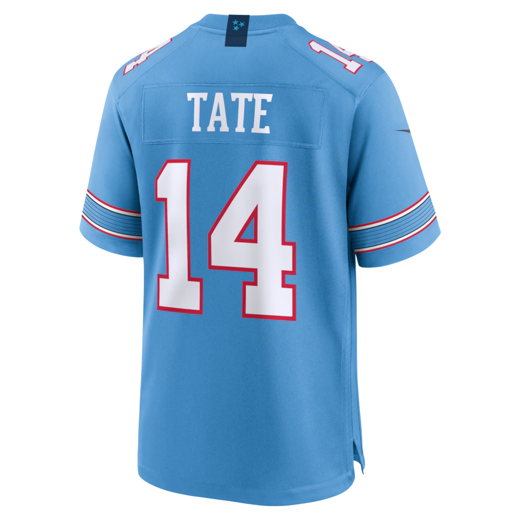 Kdoa T.Titans #14 Carnell Tate Light Blue 2026 Draft First Round Pick No. 4 Team Game Stitched Jerseys