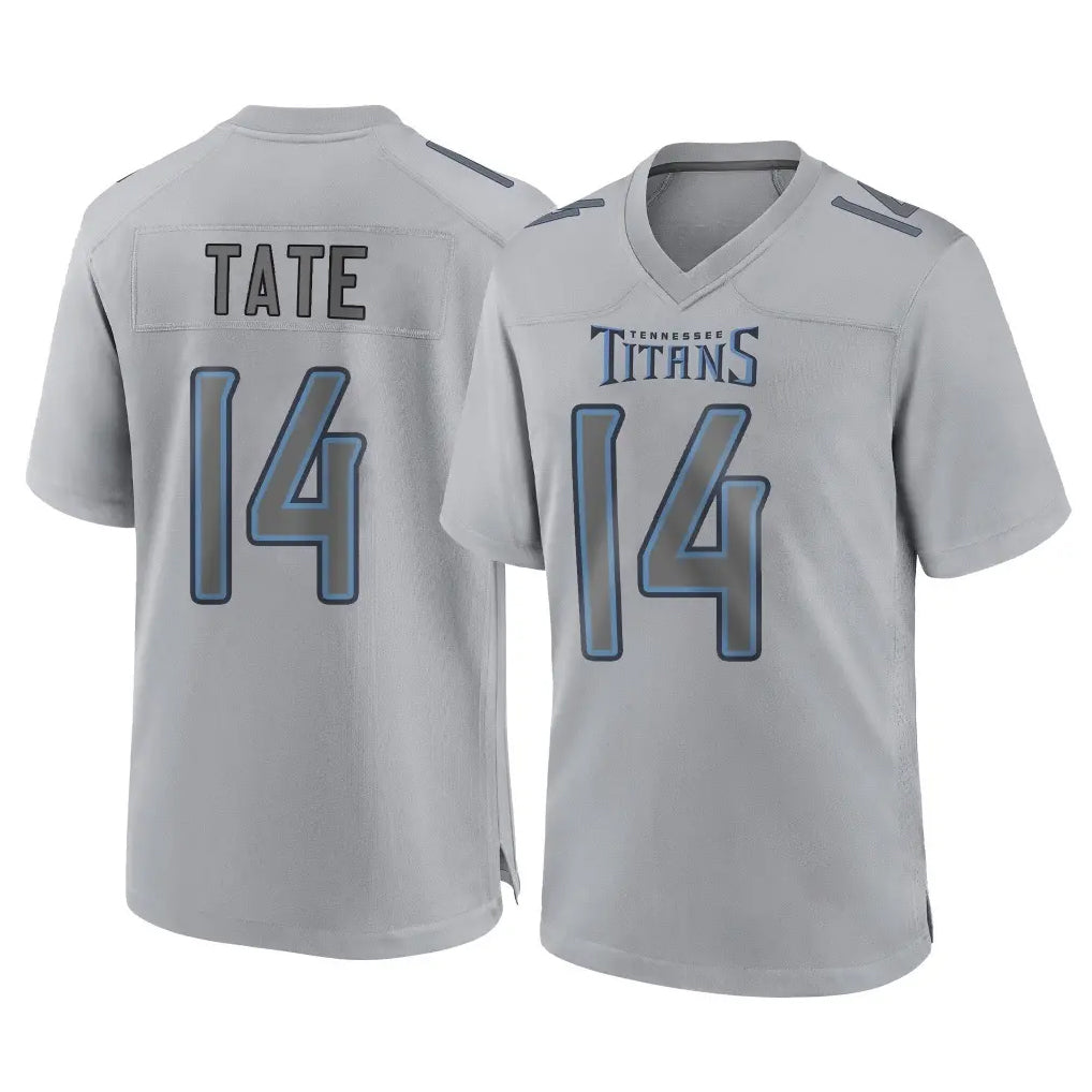 Kdoa T.Titans #14 Carnell Tate Player Gray Atmosphere Fashion Home Game Stitched Jerseys