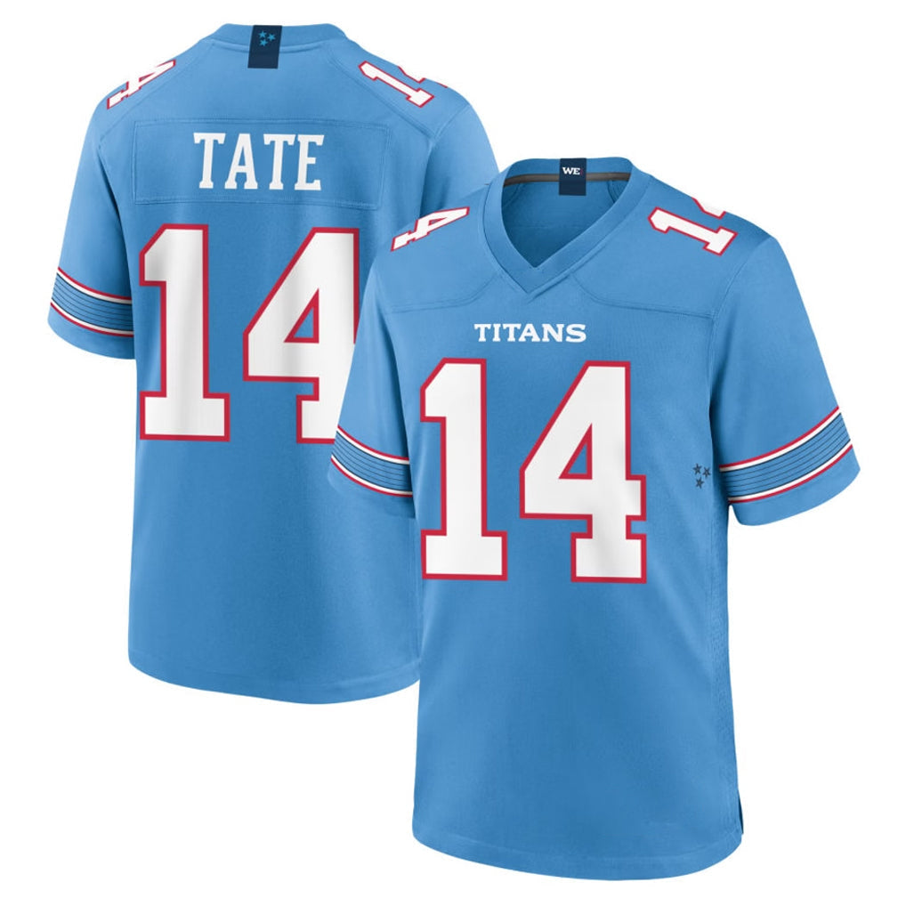 Kdoa T.Titans #14 Carnell Tate Player Light Blue 2026 Game Home Stitched Jerseys