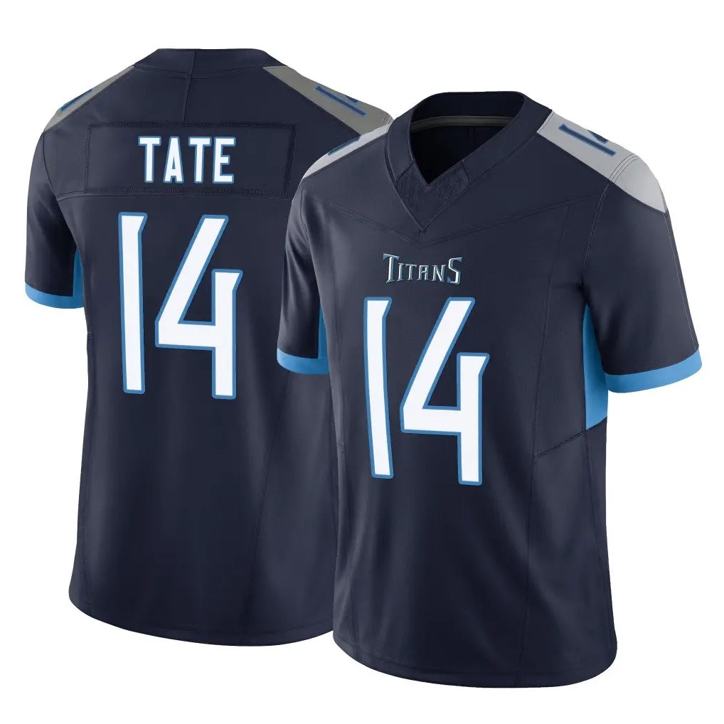 Kdoa T.Titans #14 Carnell Tate Player Navy Limited Vapor F.U.S.E. Home Game Stitched Jerseys
