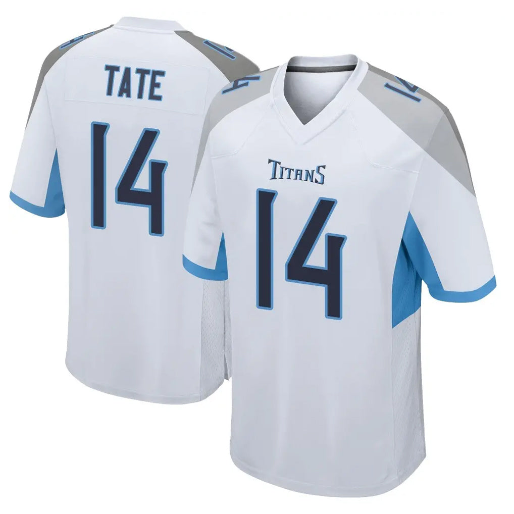 Kdoa T.Titans #14 Carnell Tate Player White Home Game Stitched Jerseys