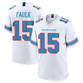 Kdoa T.Titans #15 Keldric Faulk Player White 2026 Game Home Stitched Jerseys