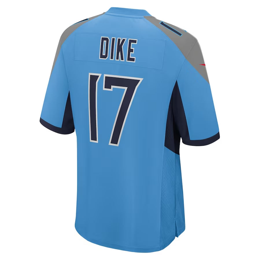 Kdoa T.Titans #17 Chimere Dike Light Blue Team Game Stitched Jersey