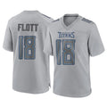 Kdoa T.Titans #18 Cor'Dale Flott Player Gray Atmosphere Fashion Home Game Stitched Jerseys