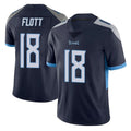 Kdoa T.Titans #18 Cor'Dale Flott Player Navy Limited Vapor Untouchable Home Game Stitched Jerseys