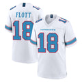 Kdoa T.Titans #18 Cor'Dale Flott Player White 2026 Game Home Stitched Jerseys