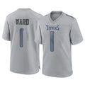 Kdoa T.Titans #1 Cameron Ward Player Gray Atmosphere Fashion Home Game Stitched Jerseys