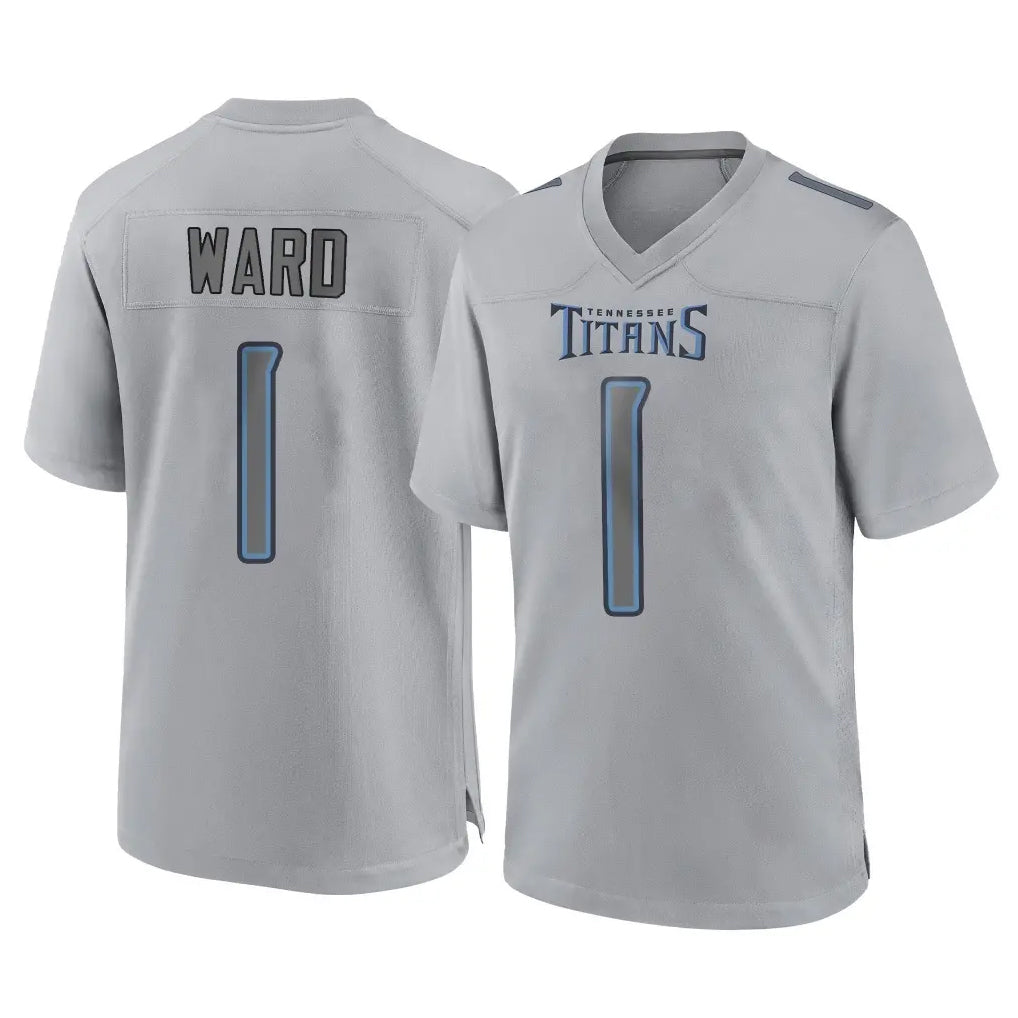 Kdoa T.Titans #1 Cameron Ward Player Gray Atmosphere Fashion Home Game Stitched Jerseys