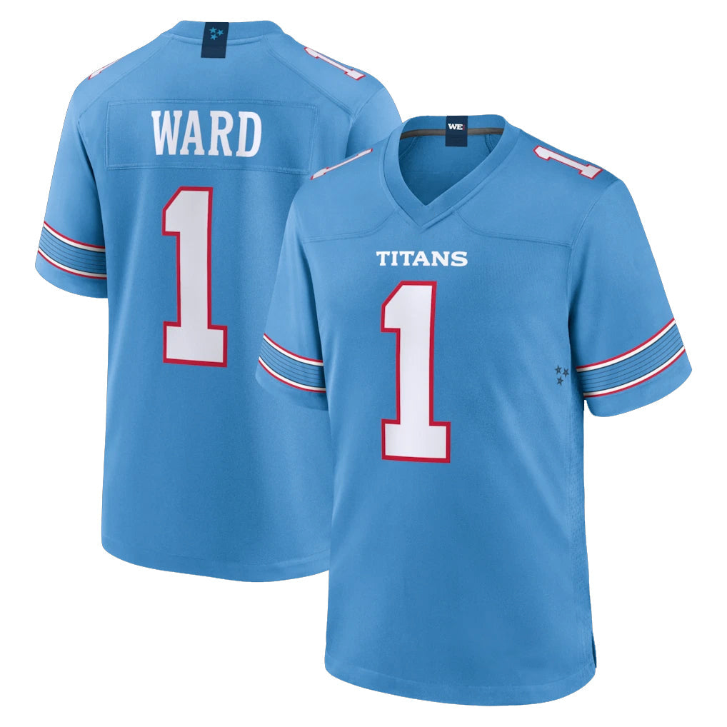 Kdoa T.Titans #1 Cameron Ward Player Light Blue 2026 Game Home Stitched Jerseys