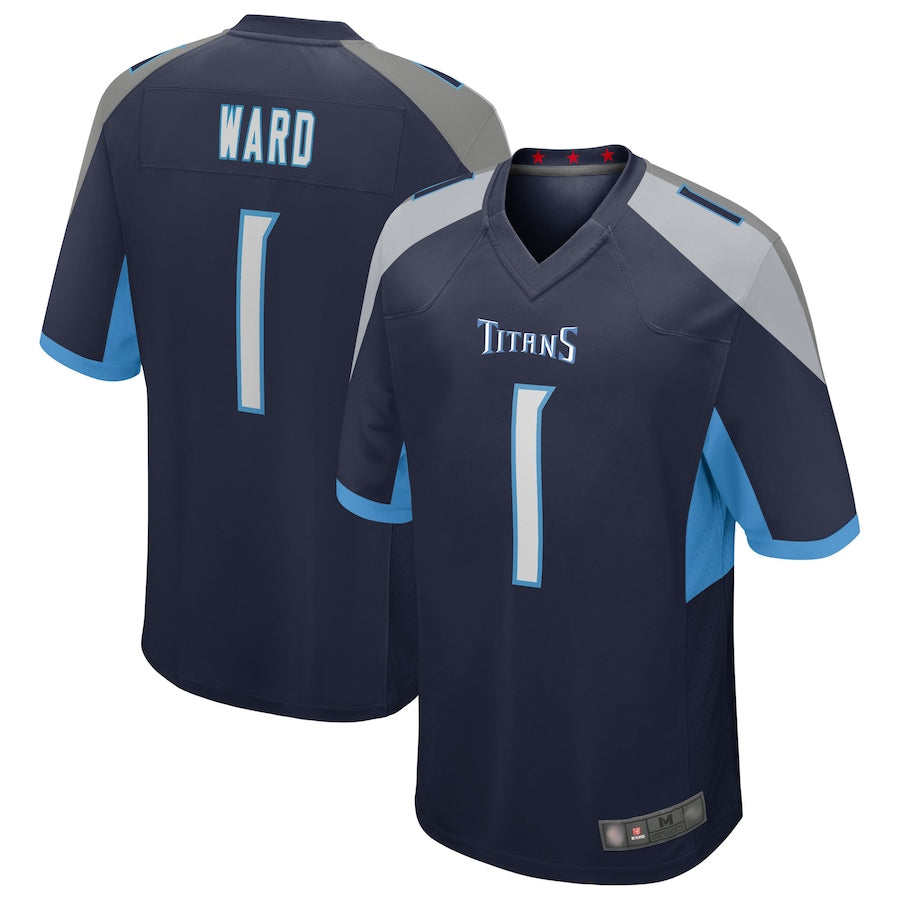 Kdoa T.Titans #1 Cameron Ward Player Navy Game Stitched Jerseys