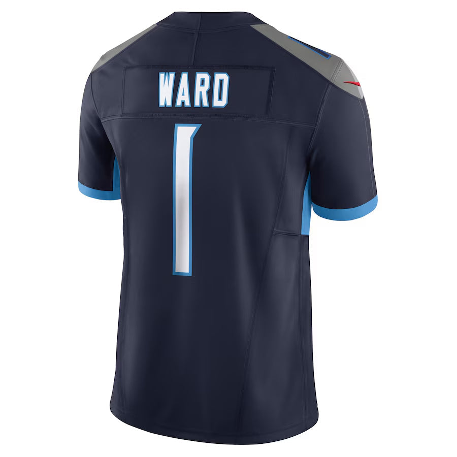 Kdoa T.Titans #1 Cameron Ward Player Navy Vapor F.U.S.E. Limited Stitched Jerseys
