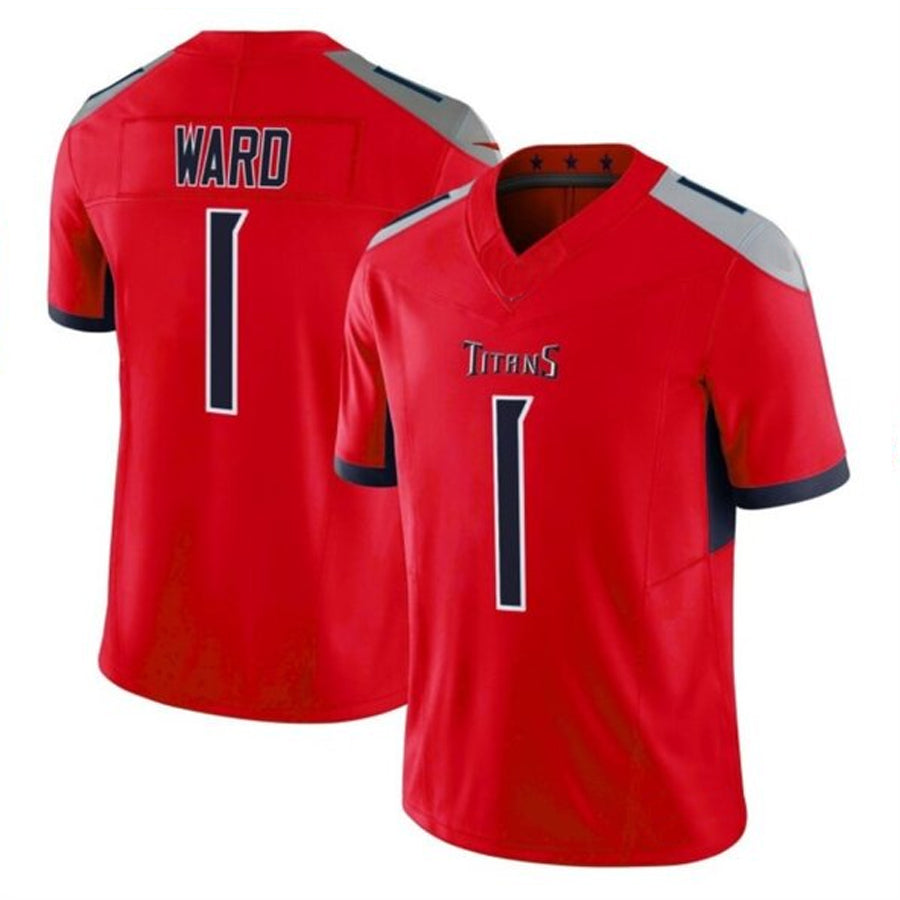 Kdoa T.Titans #1 Cameron Ward Player Red Vapor F.U.S.E. Limited Stitched Jerseys
