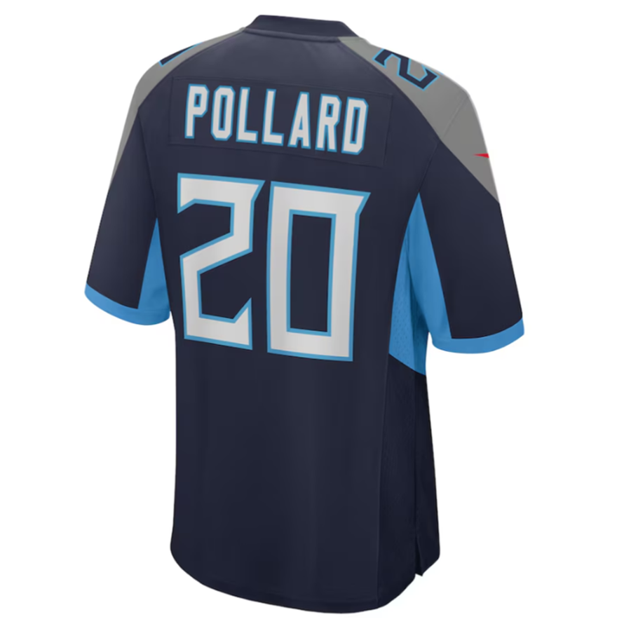 Kdoa T.Titans #20 Tony Pollard Navy Game Player Jersey Stitched Jersey