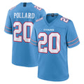 Kdoa T.Titans #20 Tony Pollard Player Light Blue 2026 Game Home Stitched Jerseys