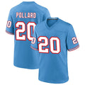 Kdoa T.Titans #20 Tony Pollard Player Light Blue Throwback Alternate Game Stitched Jerseys