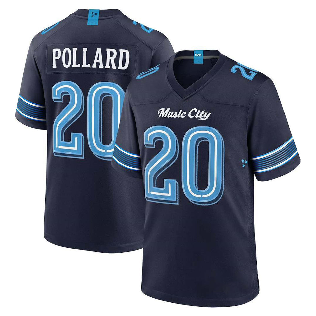 Kdoa T.Titans #20 Tony Pollard Player Navy 2026 Rivalries Collection Home Game Stitched Jerseys