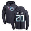 Kdoa T.Titans #20 Tony Pollard Player Navy Logo Pullover Hoodies Home Game Stitched Jerseys