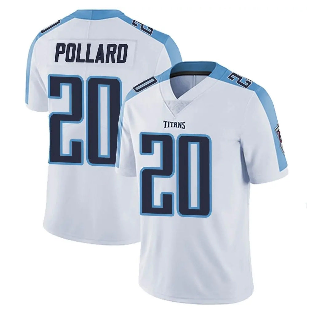 Kdoa T.Titans #20 Tony Pollard Player White Limited Vapor Untouchable Home Game Stitched Jerseys