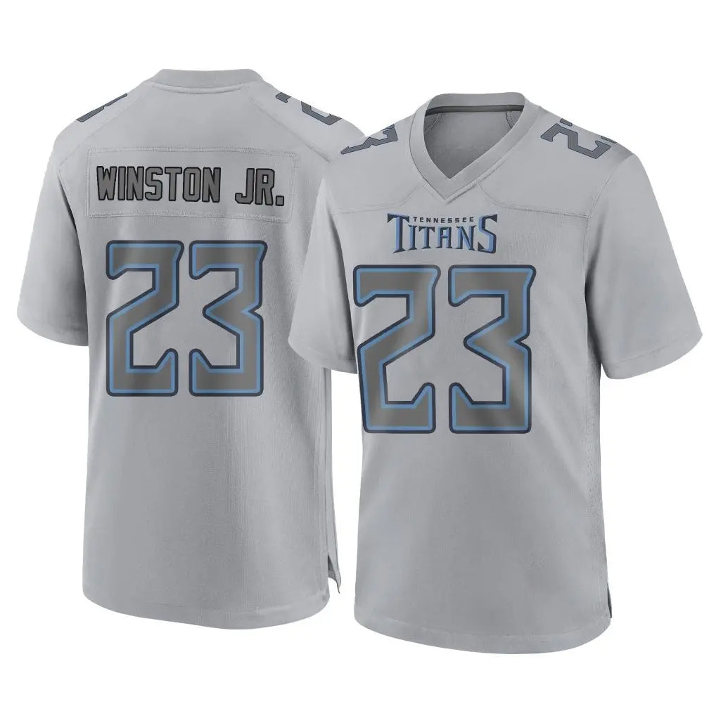 Kdoa T.Titans #23 Kevin Winston Jr. Player Gray Atmosphere Fashion Home Game Stitched Jerseys