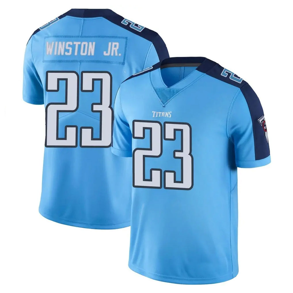 Kdoa T.Titans #23 Kevin Winston Jr. Player Light Blue Limited Color Rush Home Game Stitched Jerseys