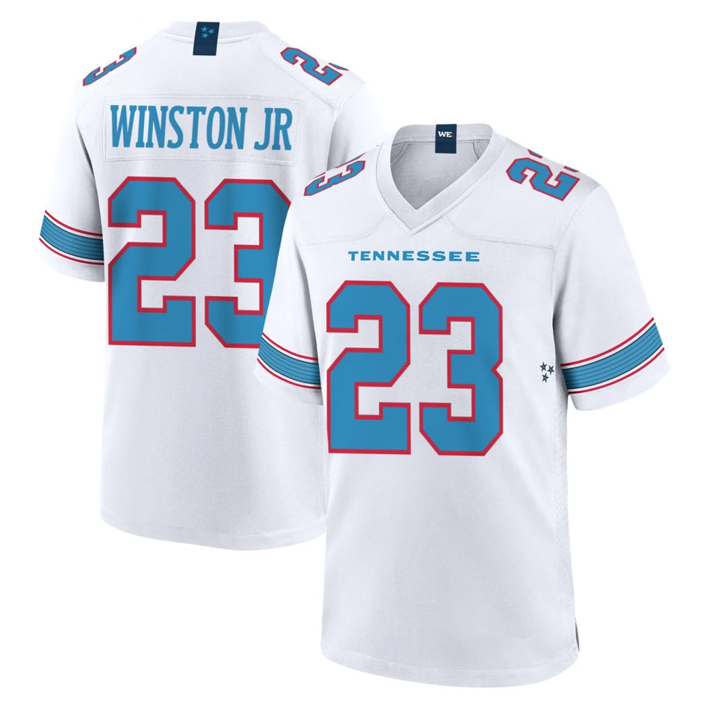 Kdoa T.Titans #23 Kevin Winston Jr. Player White 2026 Game Home Stitched Jerseys