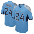 Kdoa T.Titans #24 Alontae Taylor Player Light Blue Home Game Stitched Jerseys
