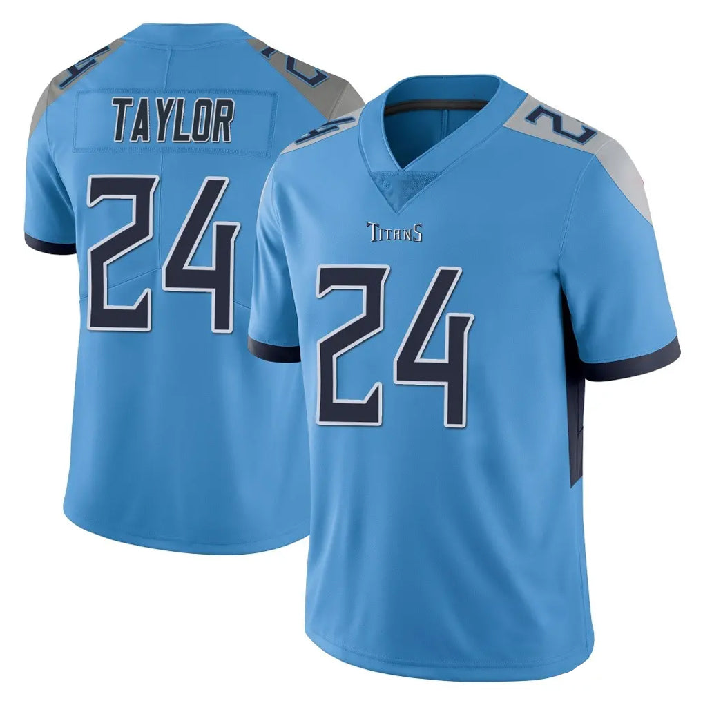 Kdoa T.Titans #24 Alontae Taylor Player Light Blue Limited Vapor Untouchable Home Game Stitched Jerseys