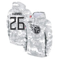 Kdoa T.Titans #26 Marcus Harris Player Camo Arctic Salute to Service Pullover Hoodies Home Game Stitched Jerseys