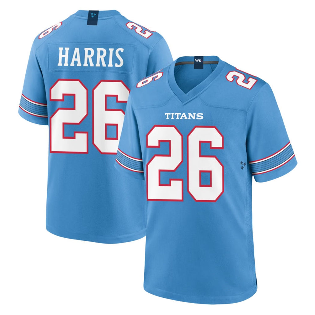 Kdoa T.Titans #26 Marcus Harris Player Light Blue 2026 Game Home Stitched Jerseys