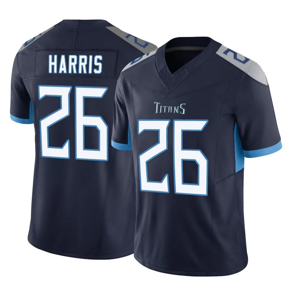 Kdoa T.Titans #26 Marcus Harris Player Navy Limited Vapor F.U.S.E. Home Game Stitched Jerseys