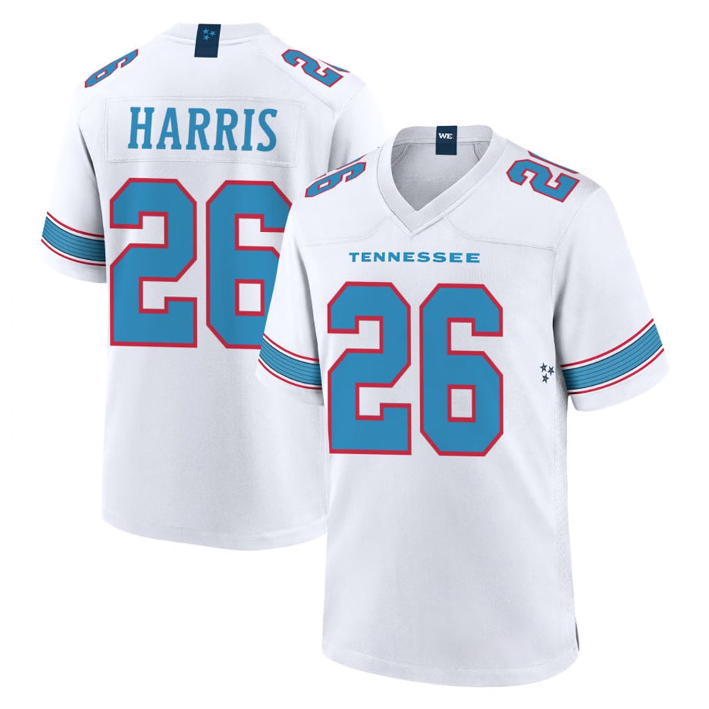 Kdoa T.Titans #26 Marcus Harris Player White 2026 Game Home Stitched Jerseys