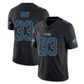 Kdoa T.Titans #33 Cedric Gray Player Black Impact Limited Home Game Stitched Jerseys
