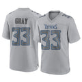 Kdoa T.Titans #33 Cedric Gray Player Gray Atmosphere Fashion Home Game Stitched Jerseys