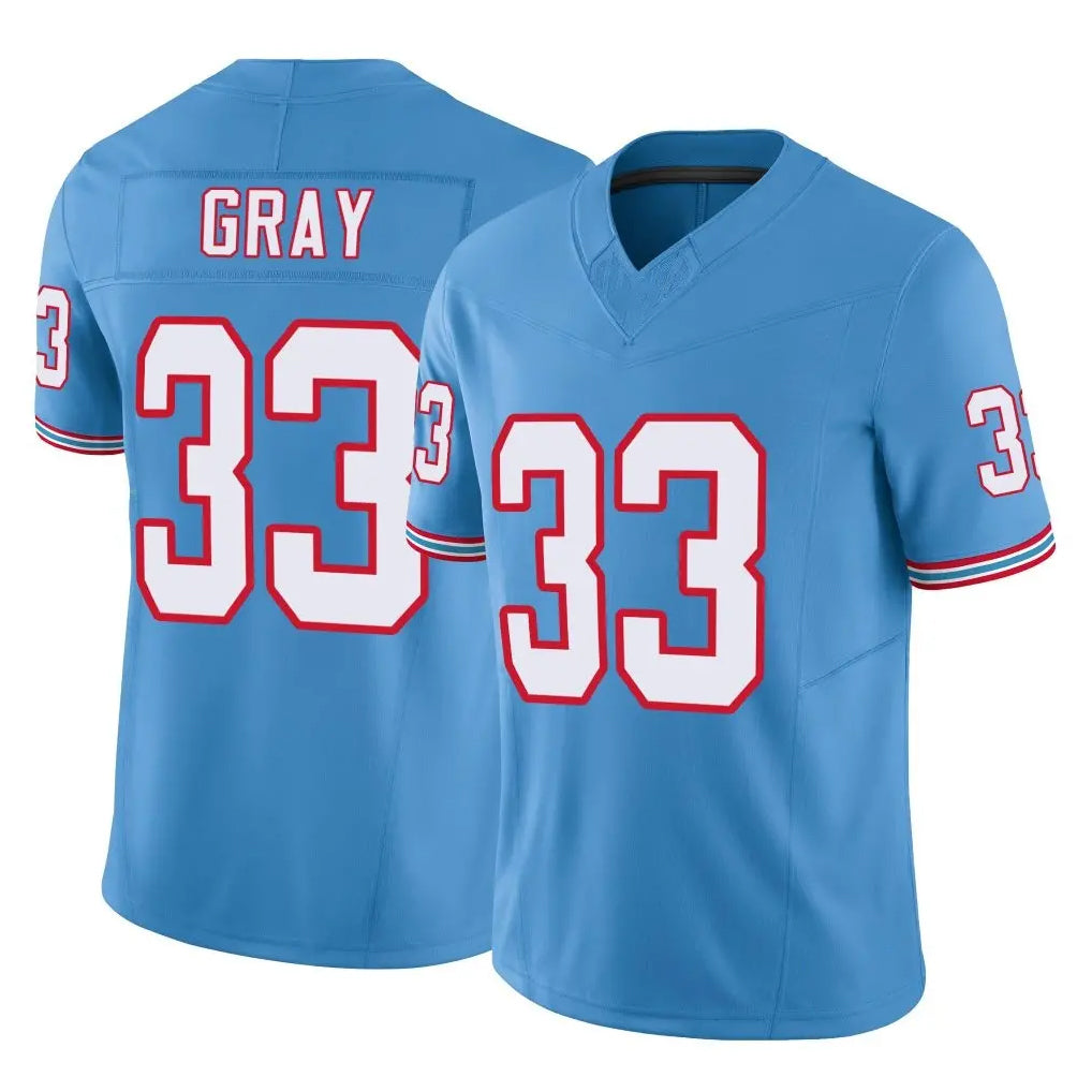 Kdoa T.Titans #33 Cedric Gray Player Light Blue Limited Vapor F.U.S.E. Home Game Stitched Jerseys