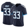 Kdoa T.Titans #33 Cedric Gray Player Navy Limited Vapor F.U.S.E. Home Game Stitched Jerseys