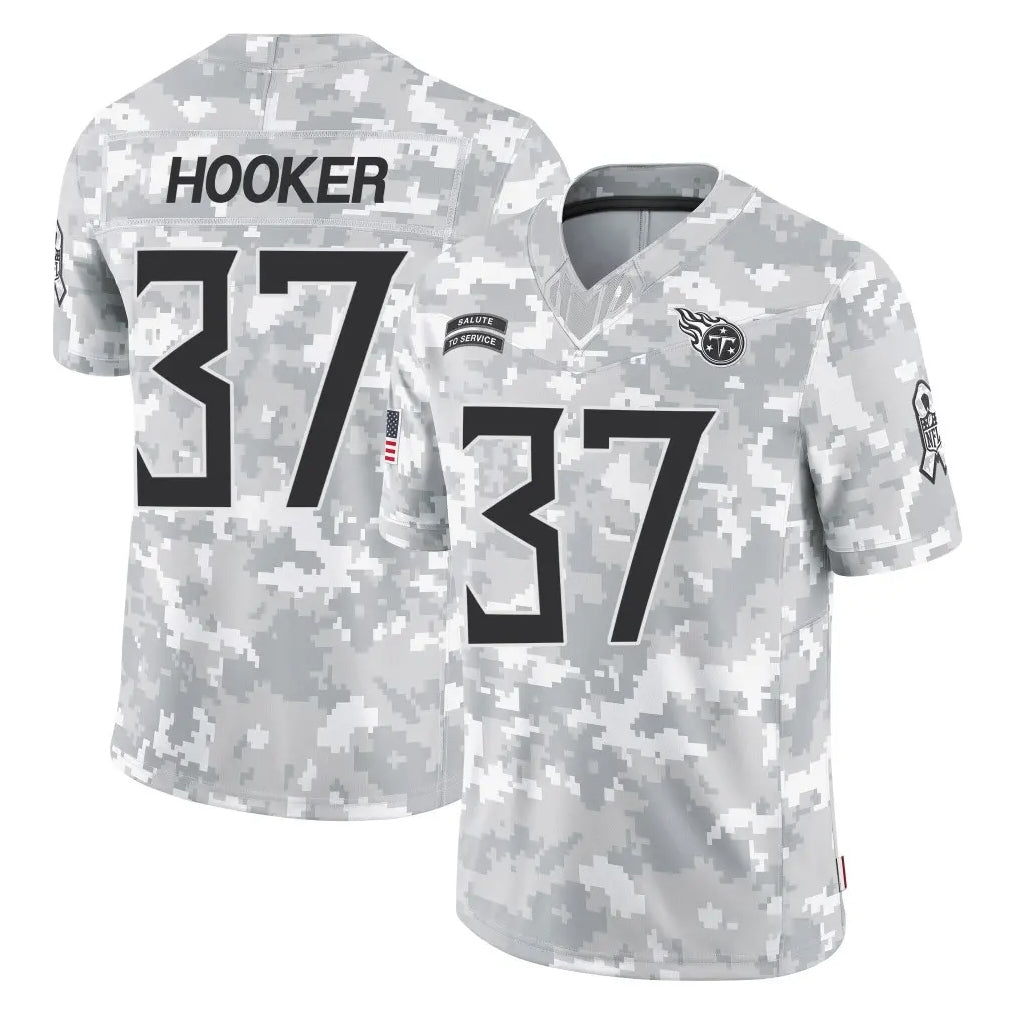 Kdoa T.Titans #37 Amani Hooker Player Arctic Camo Limited Salute to Service Home Game Stitched Jerseys