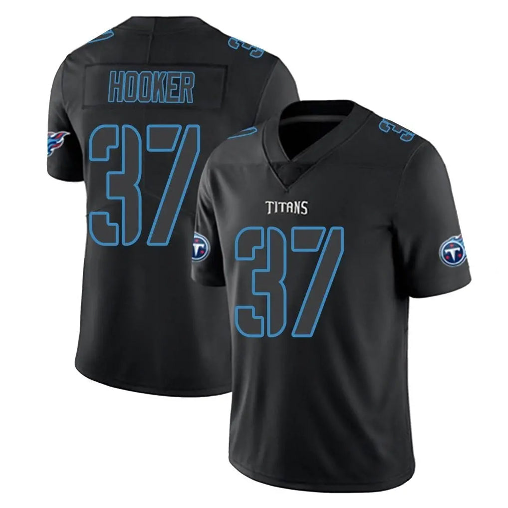 Kdoa T.Titans #37 Amani Hooker Player Black Impact Limited Home Game Stitched Jerseys