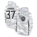 Kdoa T.Titans #37 Amani Hooker Player Camo Arctic Salute to Service Pullover Hoodies Home Game Stitched Jerseys