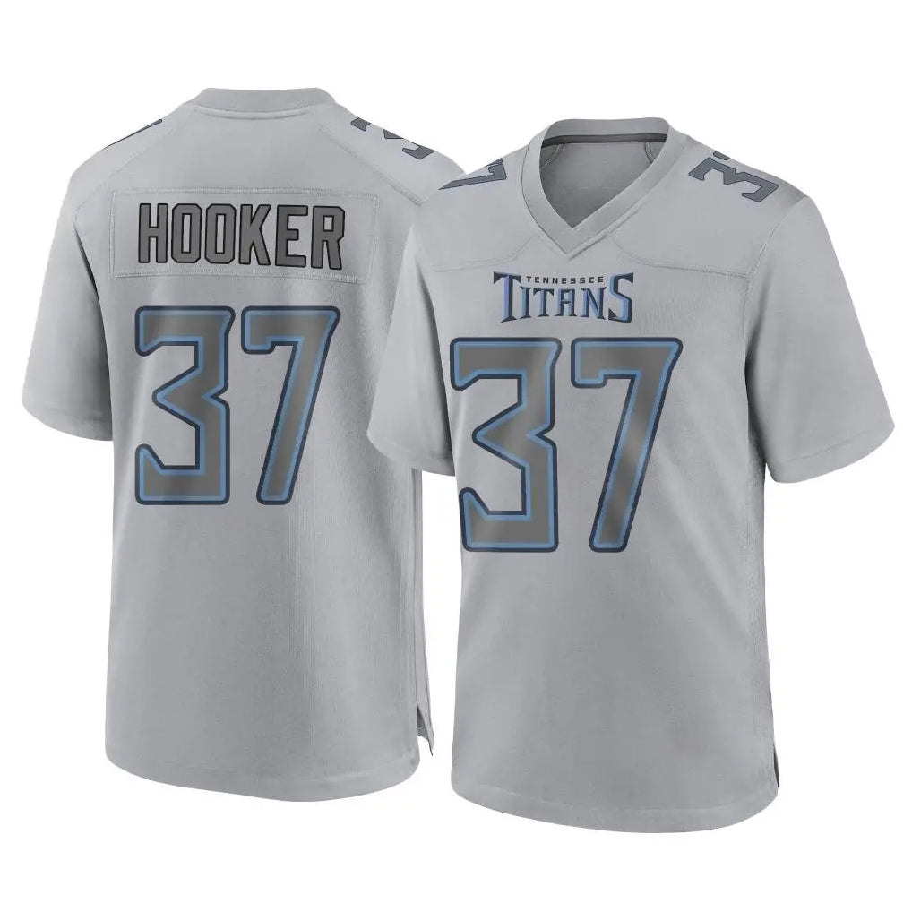 Kdoa T.Titans #37 Amani Hooker Player Gray Atmosphere Fashion Home Game Stitched Jerseys