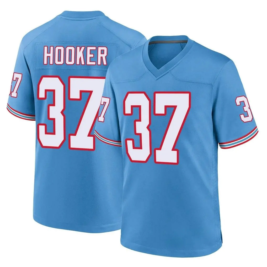 Kdoa T.Titans #37 Amani Hooker Player Light Blue Oilers Throwback Home Game Stitched Jerseys