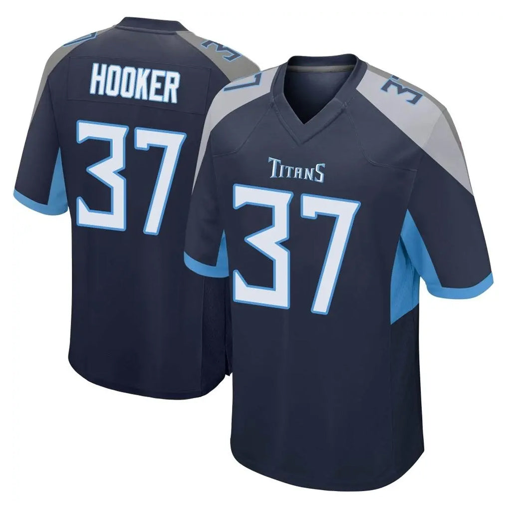 Kdoa T.Titans #37 Amani Hooker Player Navy Home Game Stitched Jerseys