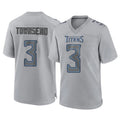 Kdoa T.Titans #3 Tommy Townsend Player Gray Atmosphere Fashion Home Game Stitched Jerseys