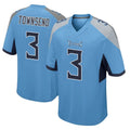 Kdoa T.Titans #3 Tommy Townsend Player Light Blue Home Game Stitched Jerseys