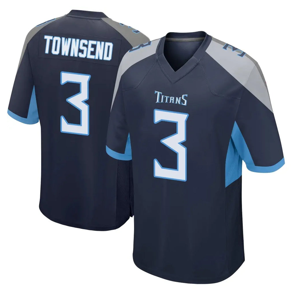 Kdoa T.Titans #3 Tommy Townsend Player Navy Home Game Stitched Jerseys