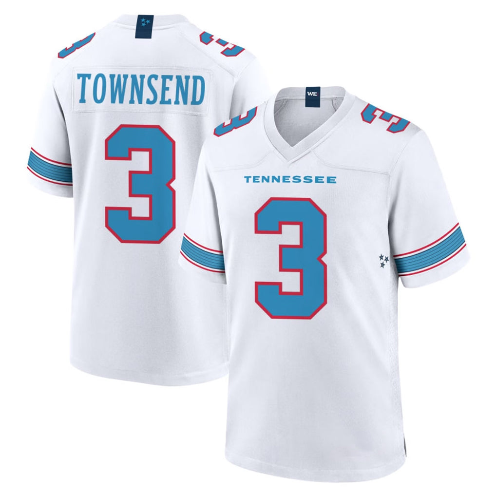 Kdoa T.Titans #3 Tommy Townsend Player White 2026 Game Home Stitched Jerseys