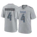 Kdoa T.Titans #4 Wan'Dale Robinson Player Gray Atmosphere Fashion Home Game Stitched Jerseys